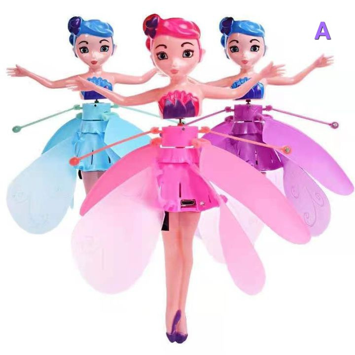 FLYING FAIRIES FLY SPIDERMAN (Patung Marvel Figur Princess Elsa Disney Frozen Mainan Anak Robot Heli