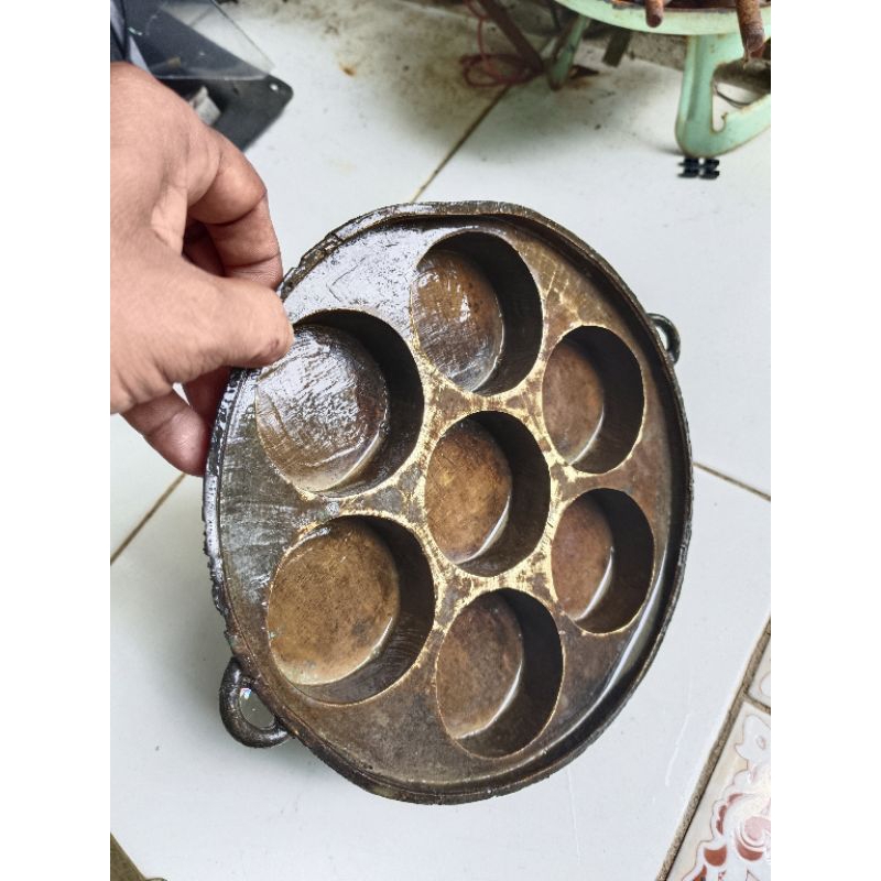 Koleksi Antik Jadul Temuan Metal Detektor, Cetakan  Koe Kuningan Jadul Antik, Sendok Tembaga Antik J