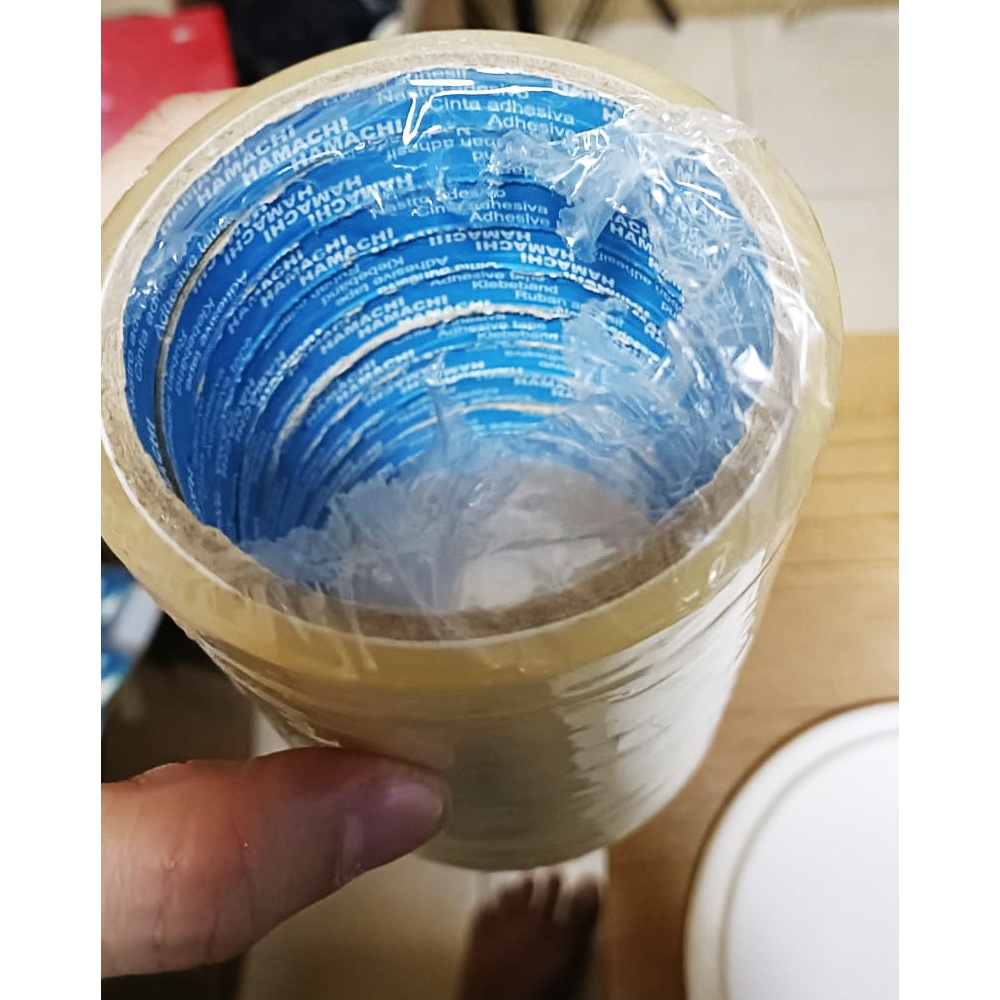 

Selotip Hamachi 1,5 inch 1 slop isi 10 roll