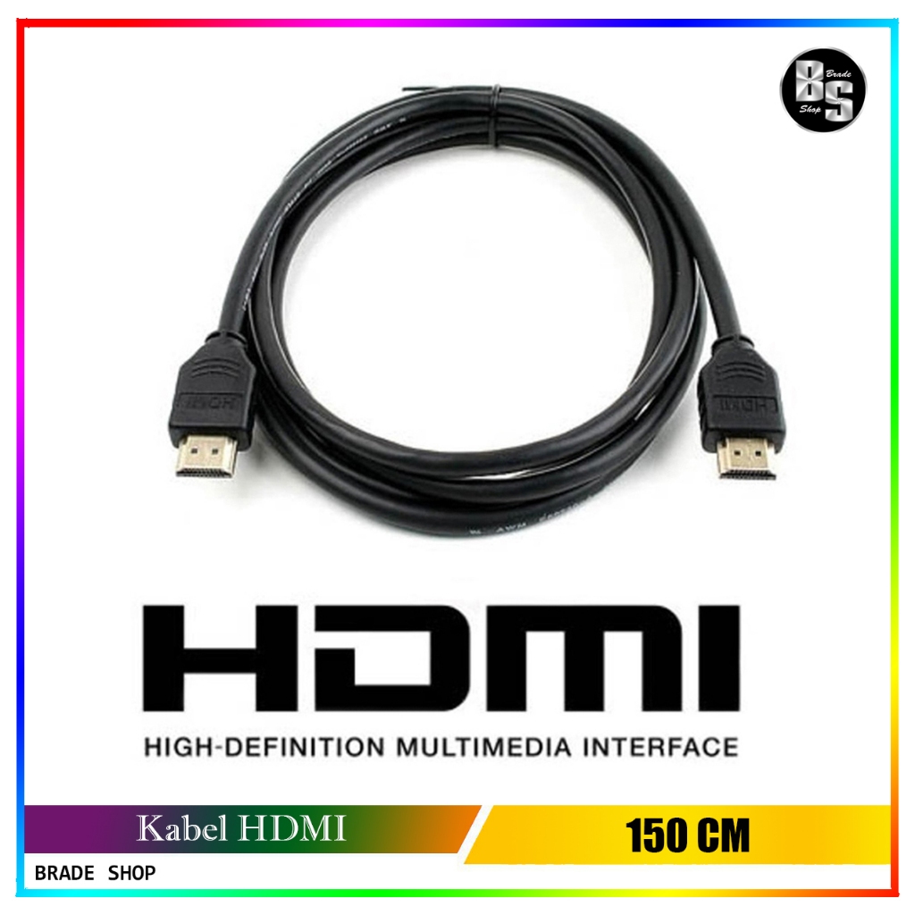 Kabel HDMI to HDMI 1,5 Meter Komputer / Laptop ke TV / Monitor laptop