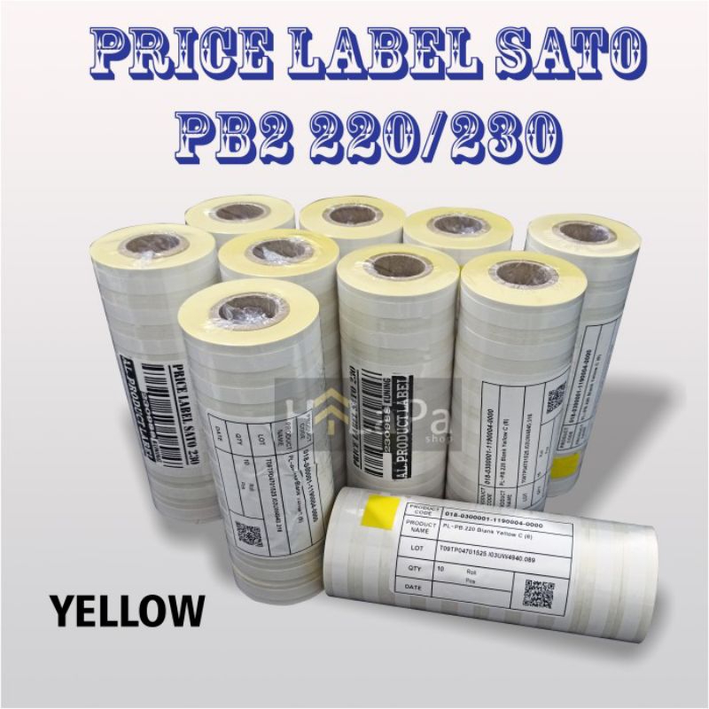 

Price Label SATO PB2 220/230 / Sticker Harga SATO ORIGINAL Kuning