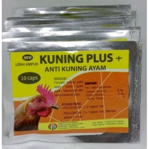 KUNING PLUS + anti kuning pada ayam Obat ayam sakit kuning obat ayam pucat