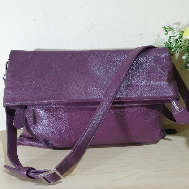 Tas slingbag Kulit Asli Hoze Preloved
