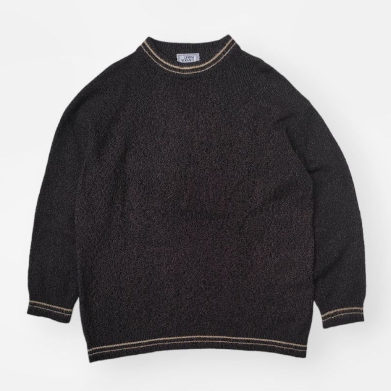 Gianni Versace Rib Line Knit Sweater