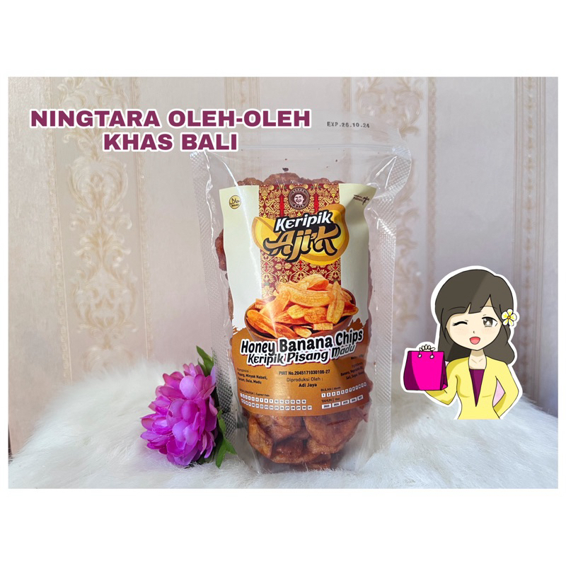 

KERIPIK PISANG MADU HONEY BANANA CHIPS AJIK 120 gr OLEH-OLEH KHAS BALI