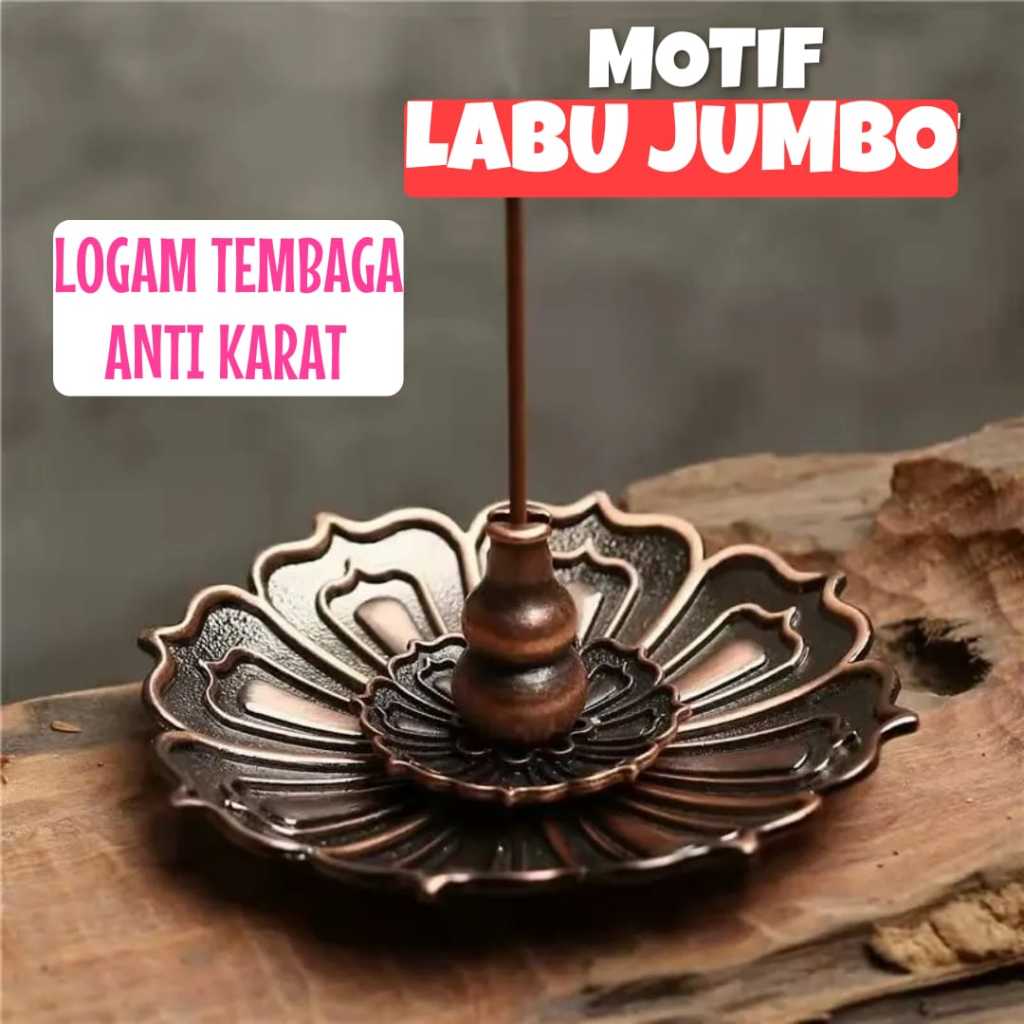 Tempat Dupa Labu Jumbo Pembakar Penyimpanan Pembakaran Bukhur Hio Stik Stick Arab Holder 9 Lubang Ar