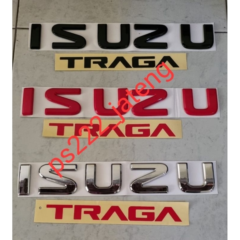 emblem logo ISUZU TRAGA SET/stiker sticker traga