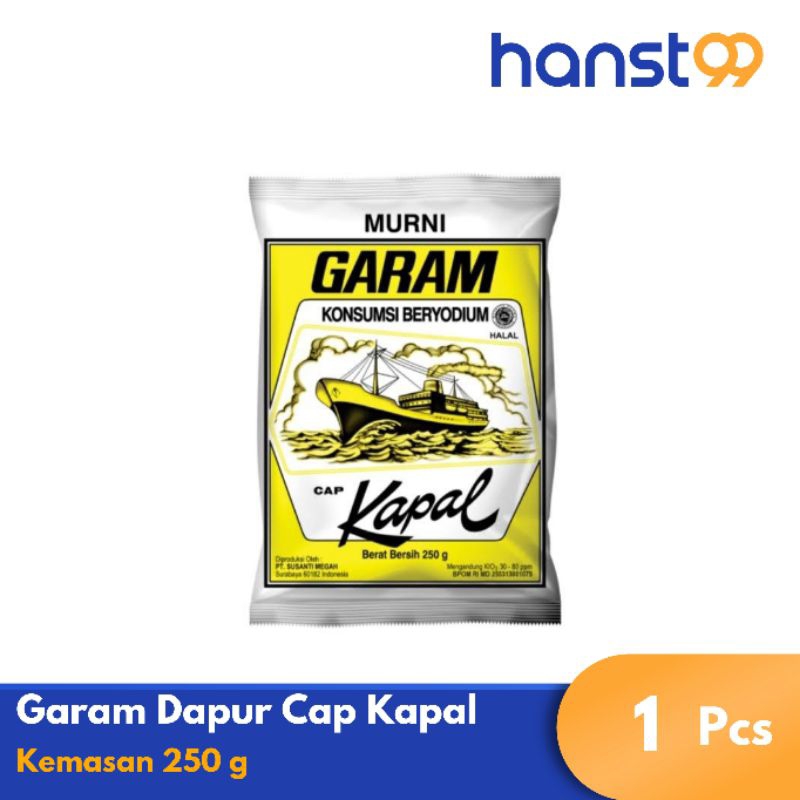 

Garam Dapur Cap Kapal beryodium 250gr