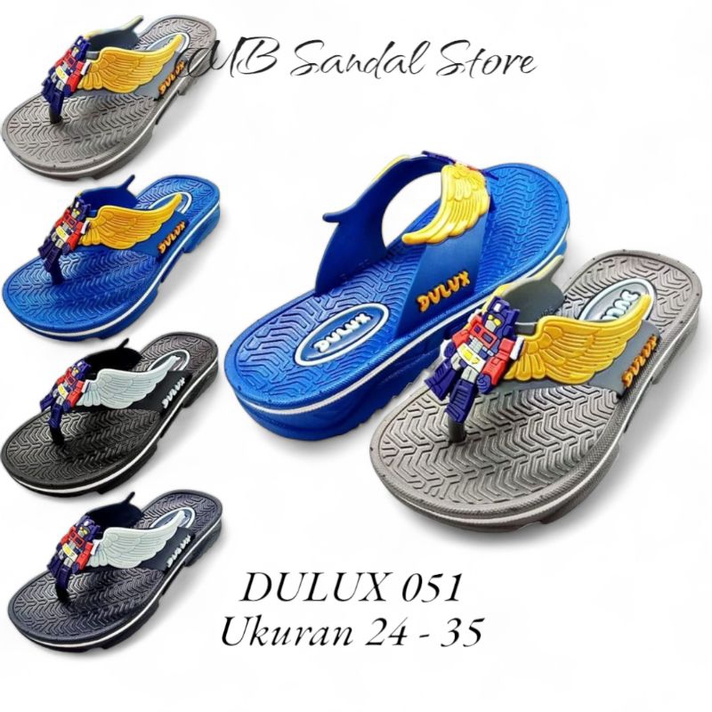 CQ 051 SANDAL ANAK LAKI-LAKI JEPIT ROBOT TRANSFORMER DULUX 24-35