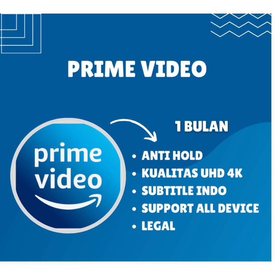 PRIME VIDEO 1 TAHUN LEGAL BERGARANSI FOR ALL DEVICE ( IOS / ANDROID / PC )