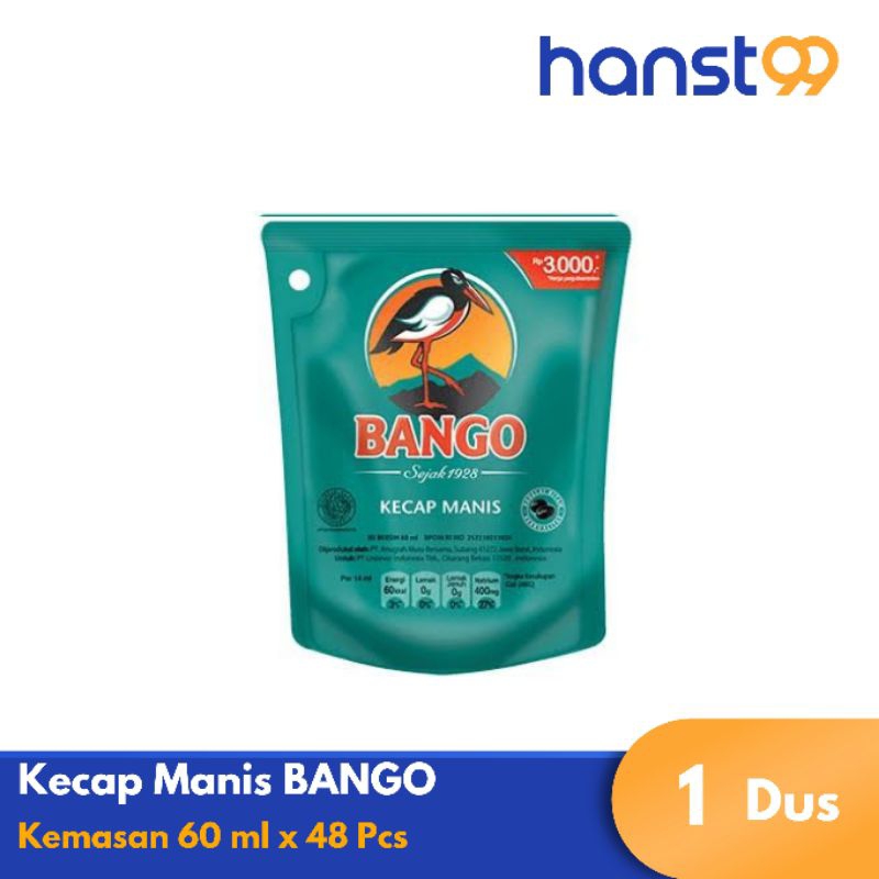 

Kecap BANGO 60ml isi 48 ( 1 DUS / KARTON ) - Kecap Manis Bango 60 ml