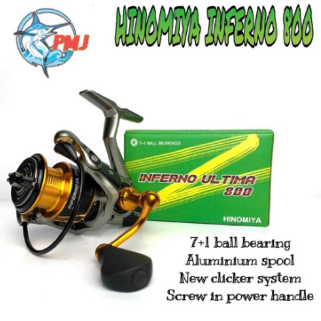 Reel Hinomiya Inferno 800 power Handle