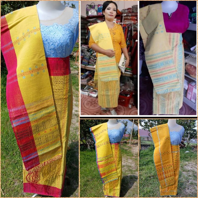 SONGKET PUCCA BINTIK MANDAR TARUTUNG KUNING PIALA KOSONG BENANG 100 ULU TORUS TUMTUMAN PENGANTIN KUN