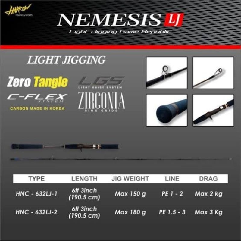 Harrow nemesis lj hns 632lj2 OH, 632lj2 spinning