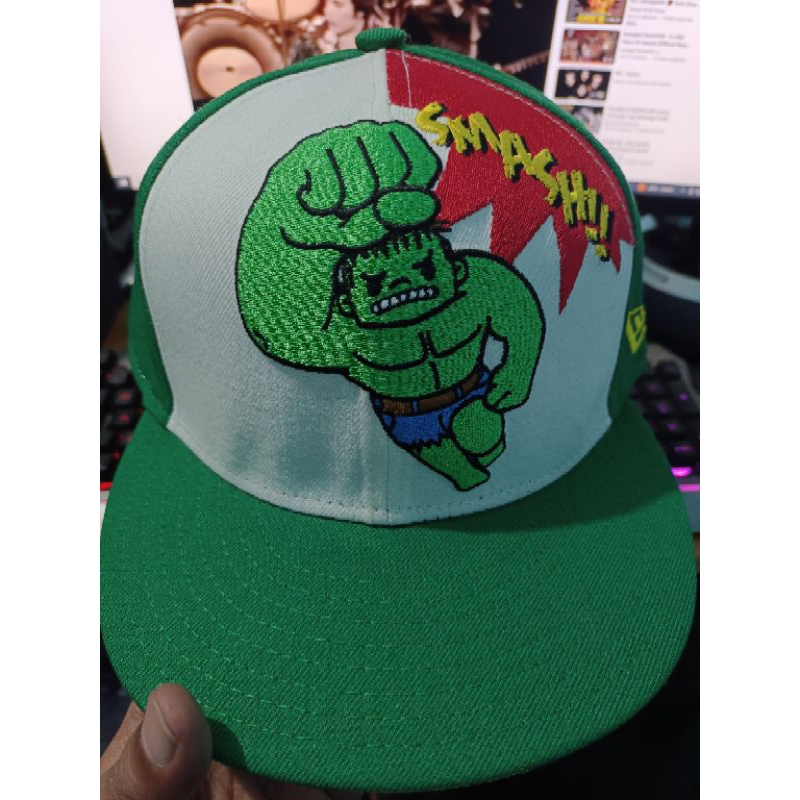 TOPI NEW ERA X TKDK X MARVEL HULK FITTED 7 3/8