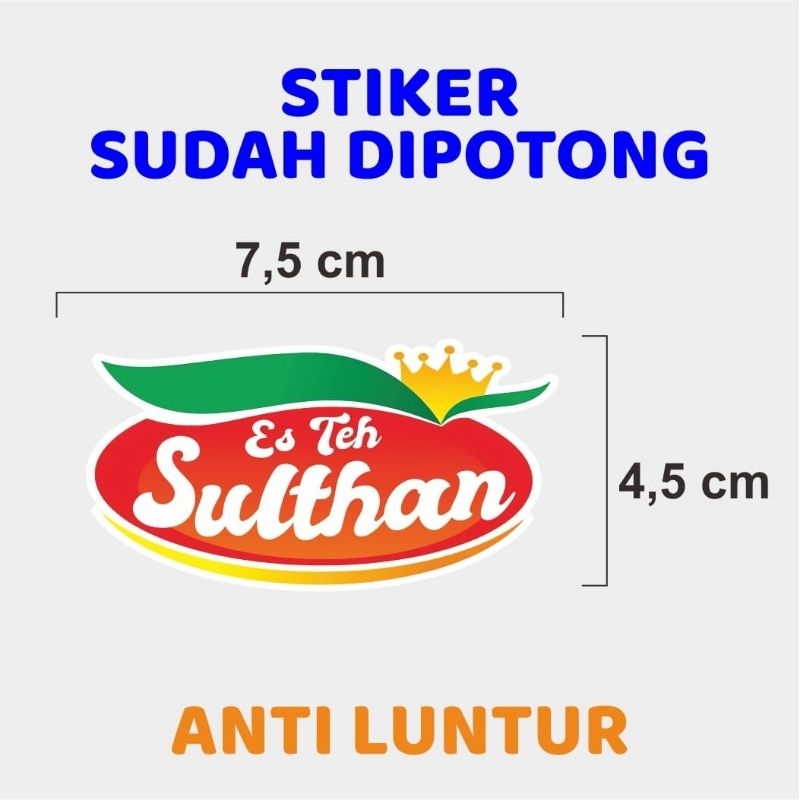 

Stiker Lebel Cup Es Teh Sulthan 50 pcs