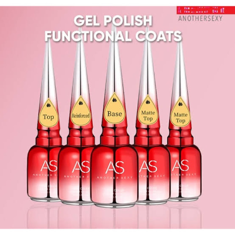 AS NAIL GEL POLISH TOP COAT & BASE COAT FOR NAIL GEL POLISH KUTEK GEL