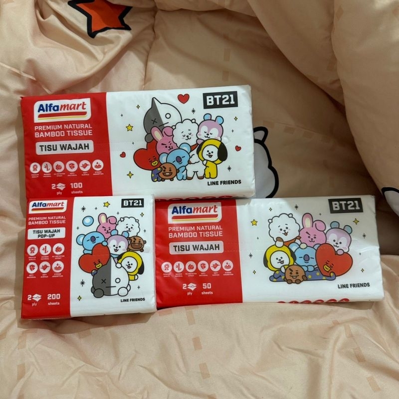 Official BT21 tisu tissue alfamart