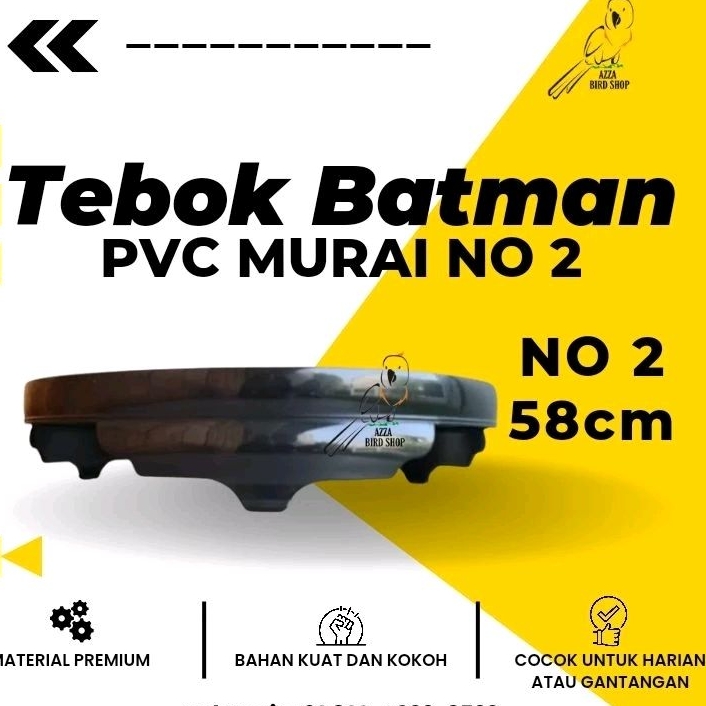 Tebok Sangkar Kandang Murai PVC Batman No 2 DM58