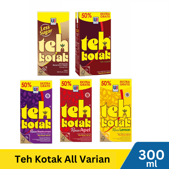 

Ultra Teh Kotak 300 ml | Jasmine | Lemon | Blackcurrant | Less Sugar | Apel