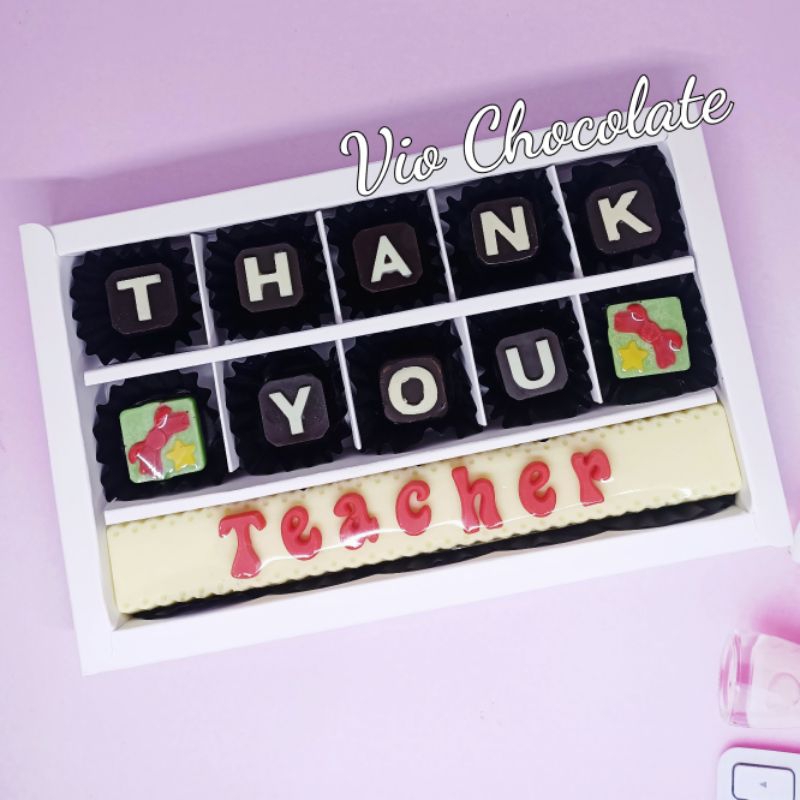 

Coklat Hari Guru sekat 15 / Teachers day Chocolate / Coklat Custom / Vio Chocolate