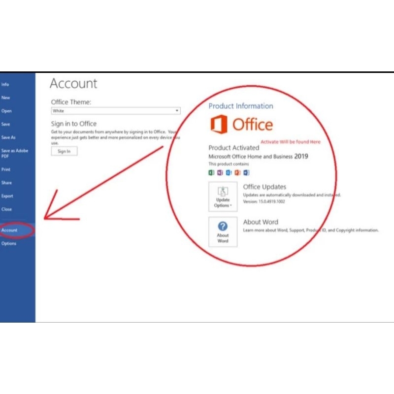 microsoft office 2019 home & business retail subscription for MAC  OS