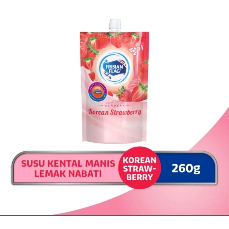 

Frisian Flag Bendera Kental Manis Korean Strawberry 260gr