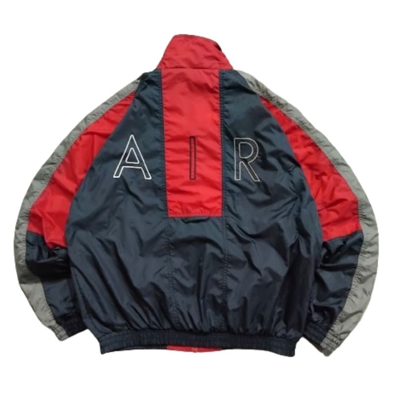 Vintage Jacket/Jaket Windbreaker Nike Air Spell Out Threetone Colorblock Bog Logo