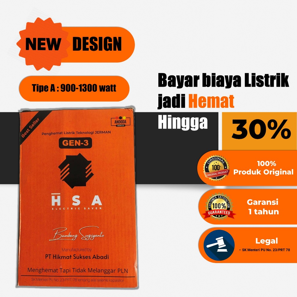 Alat Penghemat Listrik  Home Electric Saver Token Rumah Kulkas Terbaik Original 900 Watt  1300 Watt 