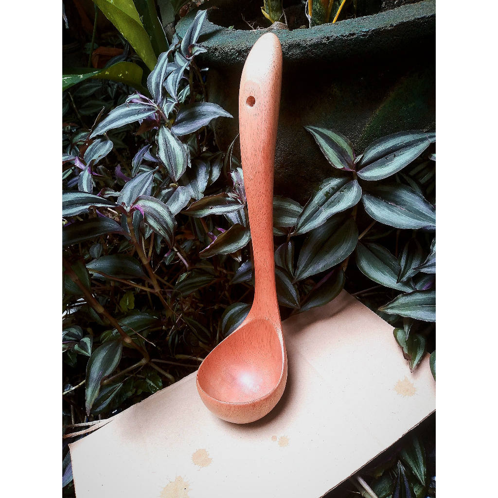 IMD irus kuah soto / Centong irus soto kayu mahoni / sendok kuah soto bahan kayu mahoni