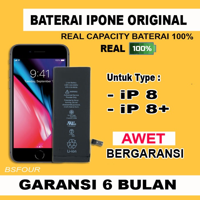 BATERAI BATRE BTRAI IP IPONE 8 / 8+ PLUS ORIGINAL