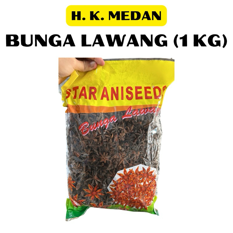

BUNGA LAWANG / STAR ANISE - 1 KG 1000 GRAM [HK MEDAN]
