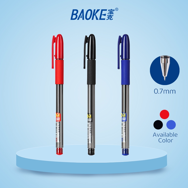 

BAOKE Ballpoint Pen / Pena Bolpoin Kantor Pena Tulis Diameter Nib 0.7mm B78 1 Buah