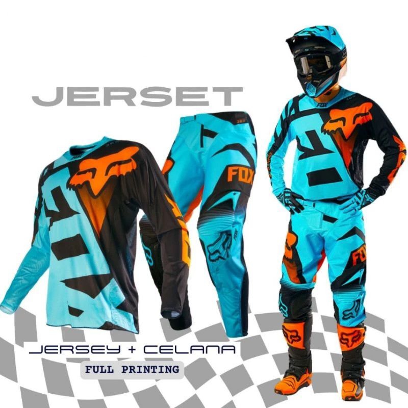 Celana set jersey motocross | Jersey set trail motocross