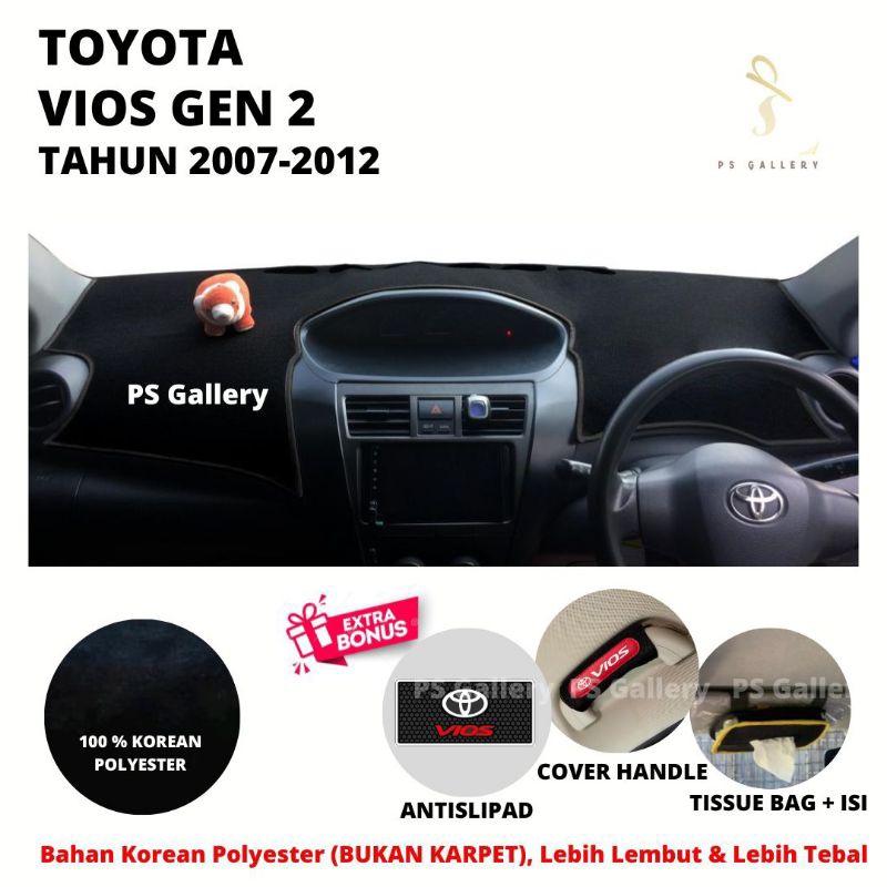 Aksesoris Premium Alas Cover Dashboard Mobil Vios Gen 2