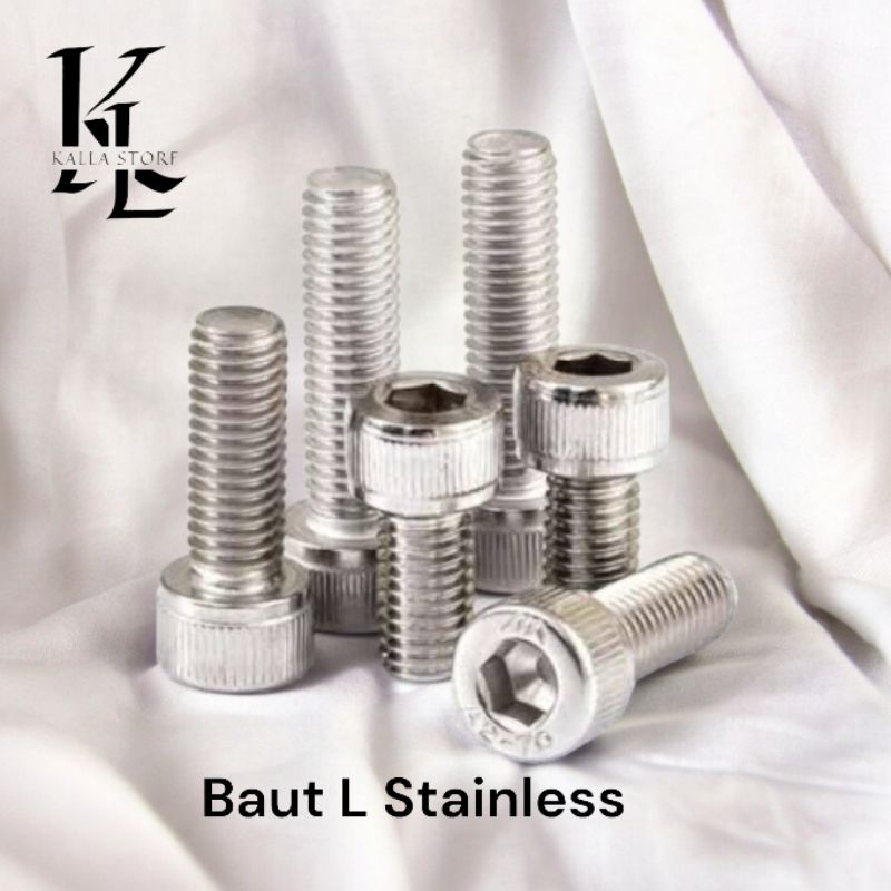 Baut L M6x20 Stainless steel SUS304 / Baut L 6x20 / Socket Cap Screw M6 Stainless