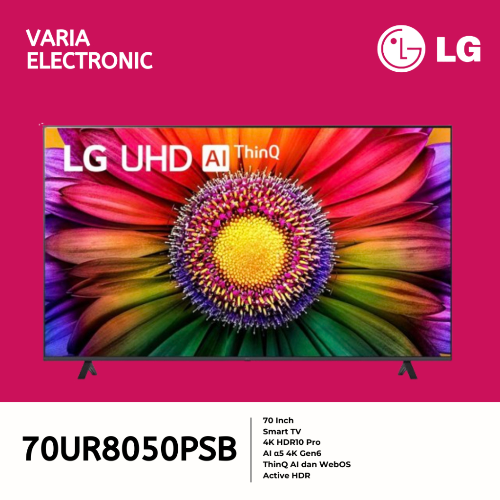 LED TV LG 70 Inch 70UR8050PSB 4K UHD Smart TV