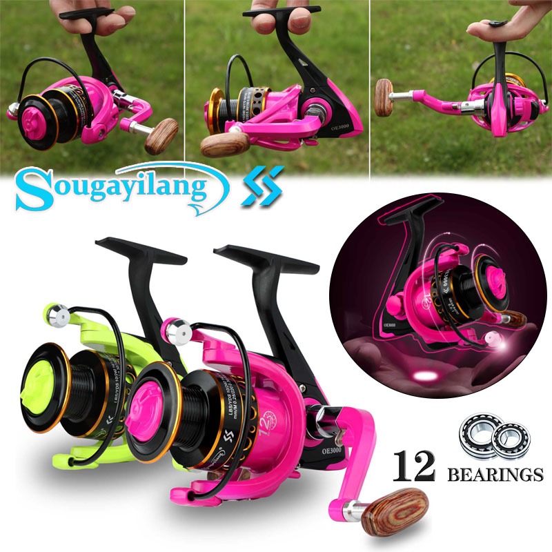 Sougayilang Reel Pancing Fishing Reel 1000 -3000 Ukuran Spinning Fishing Reel Kiri/Kanan Tangan Dapa