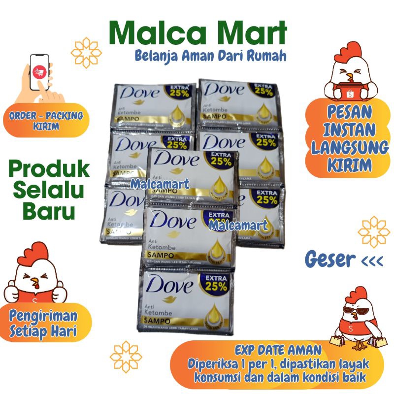 Shampoo Dove Anti ketombe 12 pcs