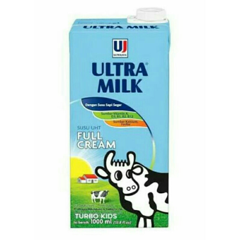 

Full cream cair kemasan 1lt Ultramilk