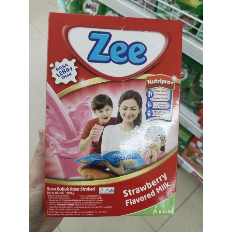 

Zee susu bubuk Nutripro+ rasa Strawberry 320gr