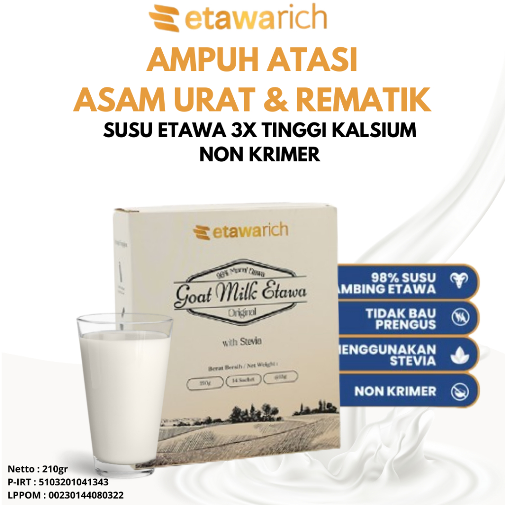 

Solusi Ampuh Atasi Asam Urat yang Optimal Susu Kambing Etawarich