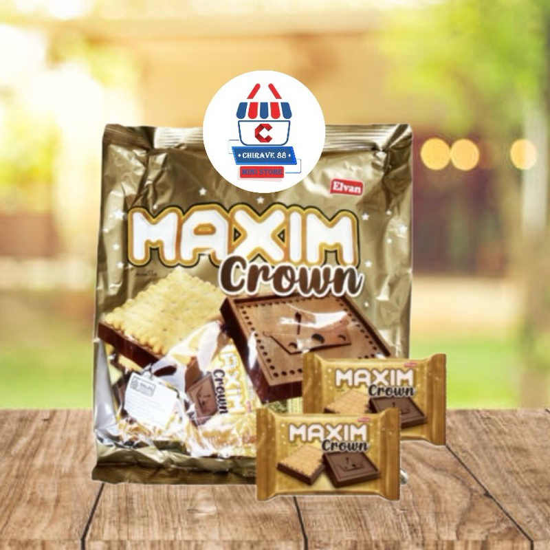 

Elvan Maxim Crown Biscuit - Biscuit Salut Chocolate Compound Susu 275g