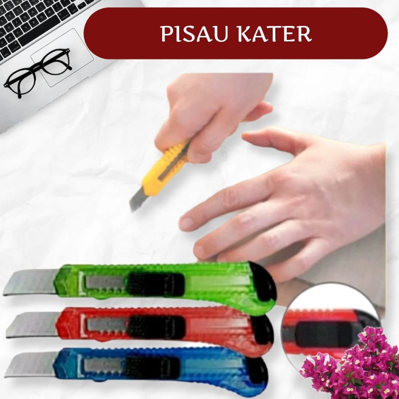 

1 Pcs Pisau Cutter Piso Cutter cuter kater Besar Pemotong Dus ATK Yamata