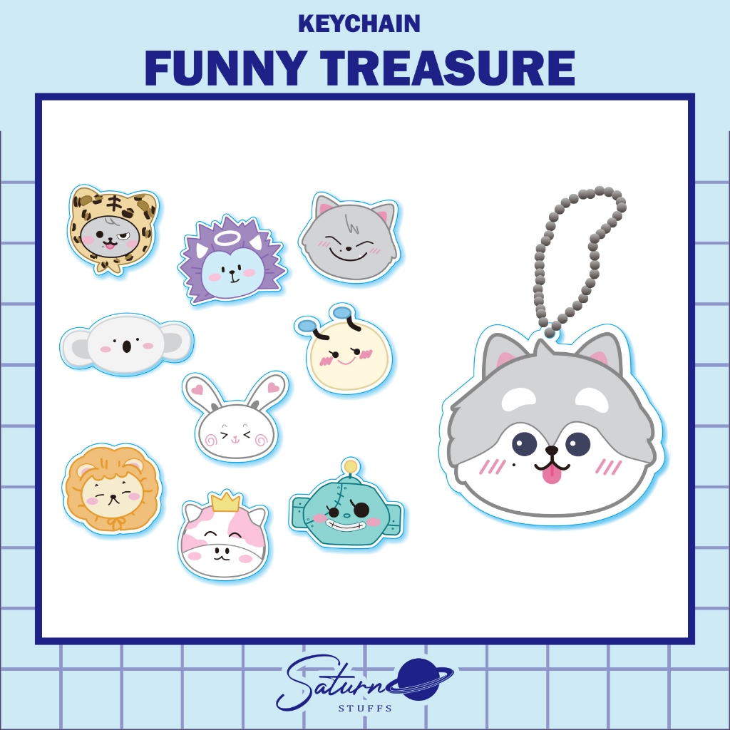 KEYCHAIN, STRAP,GRIPTOK FUNNY TREASURE (UNOFFICIAL)