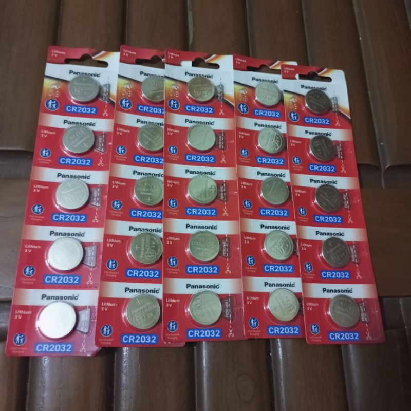 BATERAI LITHIUM PANASONIC 3V CR 2032 BATERAI KANCING CR2032
