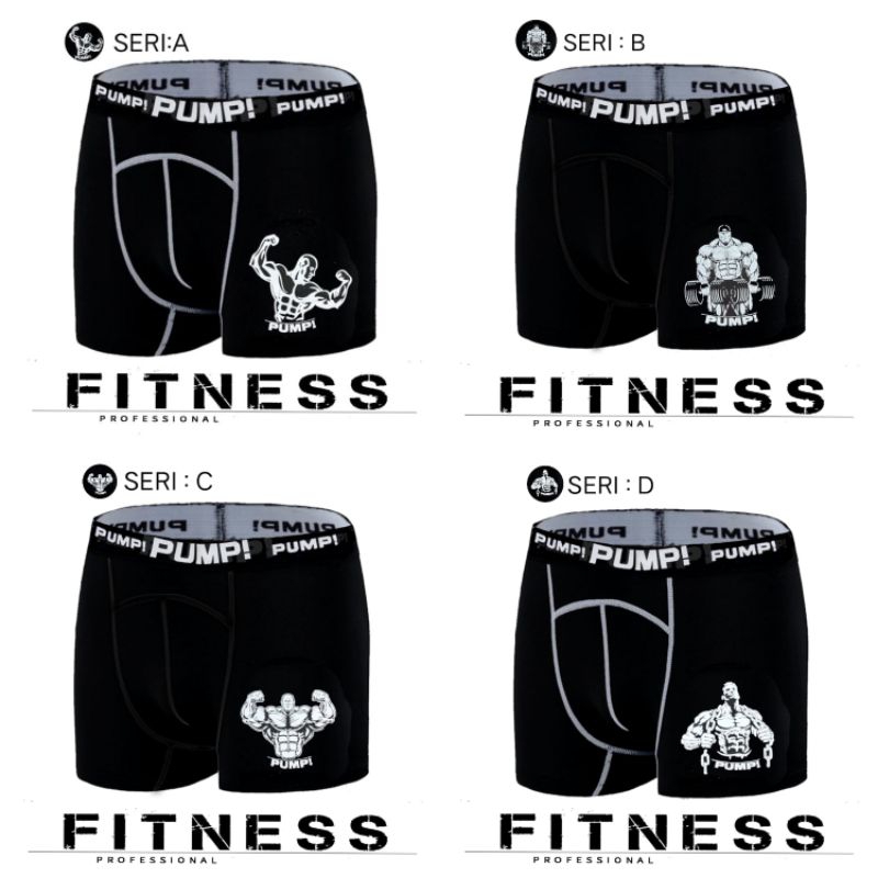 Celana Pendek kompresi Olahraga Gym Pria/Legging Pendek Ketat Sports Pria