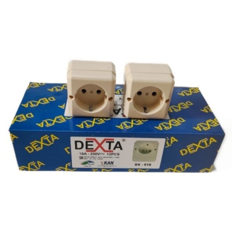 Saklar lampu stop kontak outbow swict merk dexta SNI/ob engkel, ob seri, ob stop, ob engkel stop dex