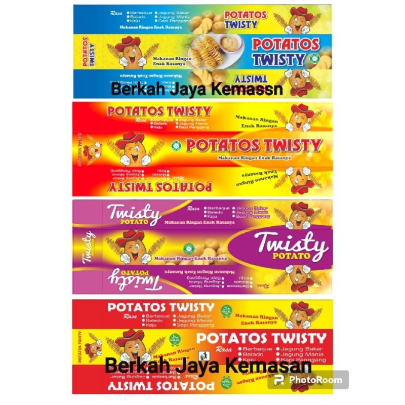 kertas kentang spiral / 100pcs dus kentang ulir / kemasan kentang spring / wadah kentang