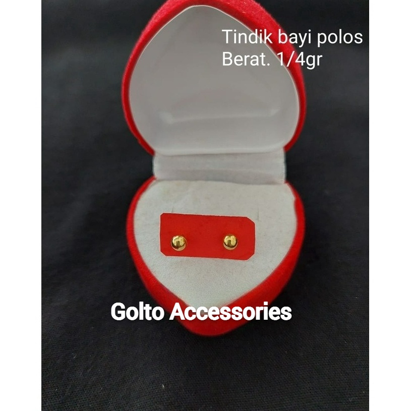 Kejutan Hari Ini  Anting Tusuk  Giwang Tindik Anak Bayi Emas Muda Seperempat 25 Gram